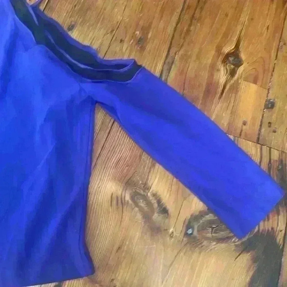 Ramy Brook DEEP AMETHYST Purple Anya Cold Shoulder Blouse, US Small - Picture 13 of 16